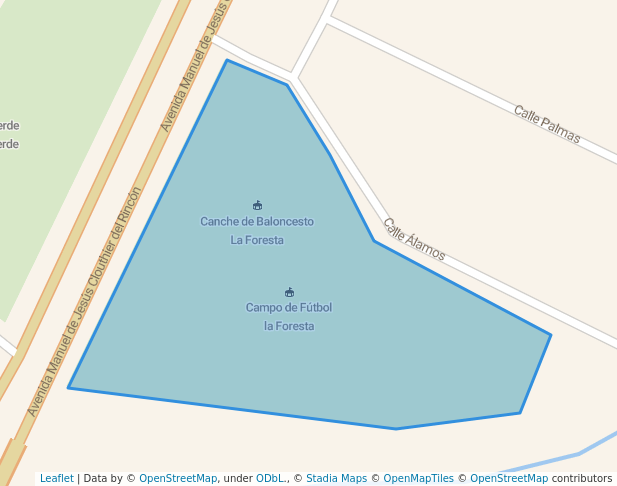 walking in Parque La Foresta map in Mazatlán