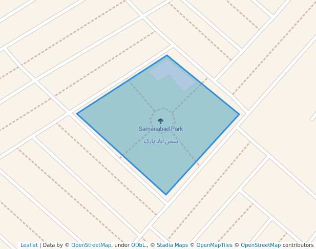 walking in Samanabad Park map in Faisalabad