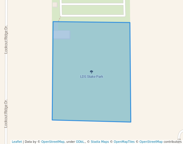 walking in LDS Stake Park map in Grantsville