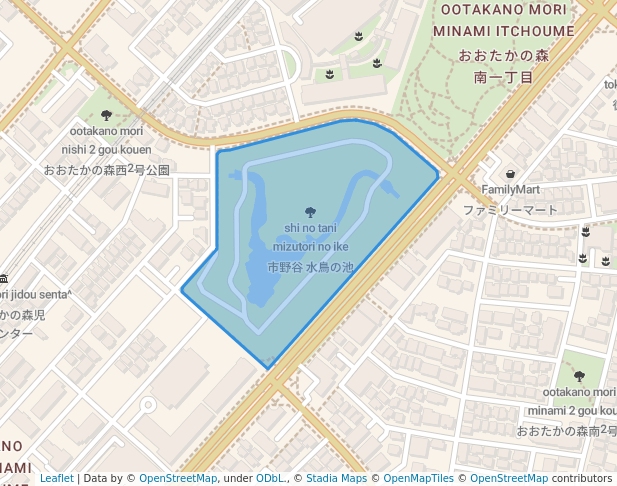 市野谷 水鳥の池