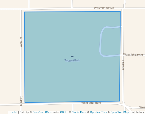 walking in Taggart Park map in Palmyra