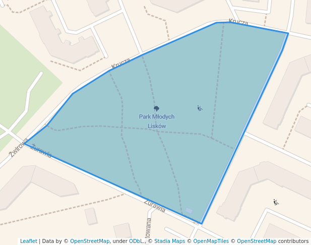 Park Młodych Lisków in Wasilków | Map and Routes