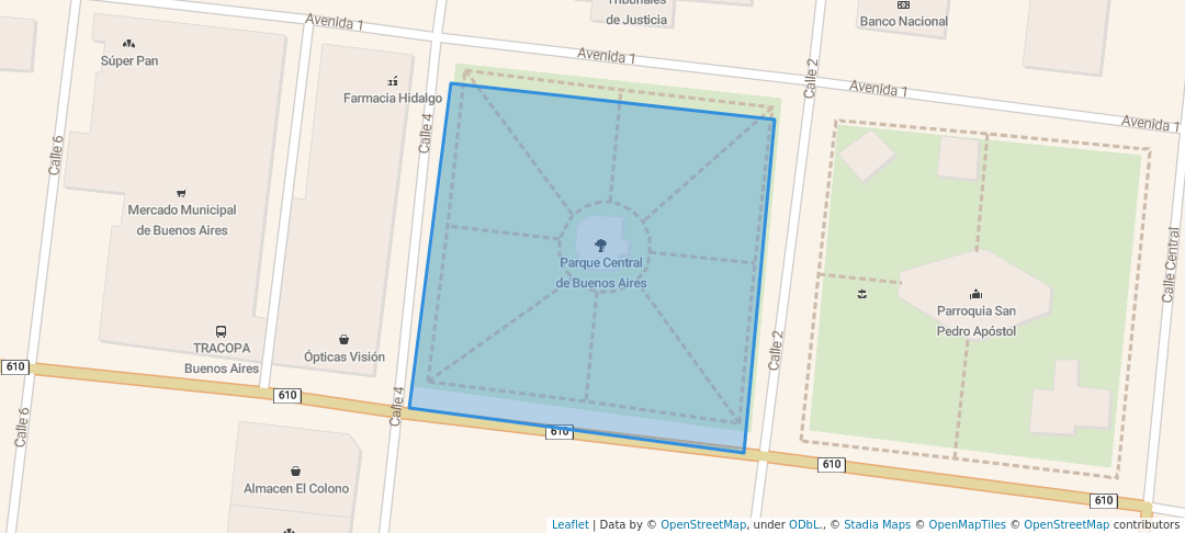 walking in Parque Central de Buenos Aires map in Buenos Aires