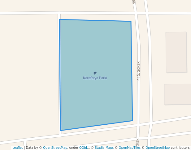 walking in Karaferya Parkı map in Akhisar