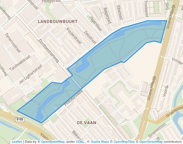 walking in Valkeniersweide map in Rotterdam