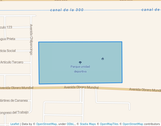 Parque unidad deportiva