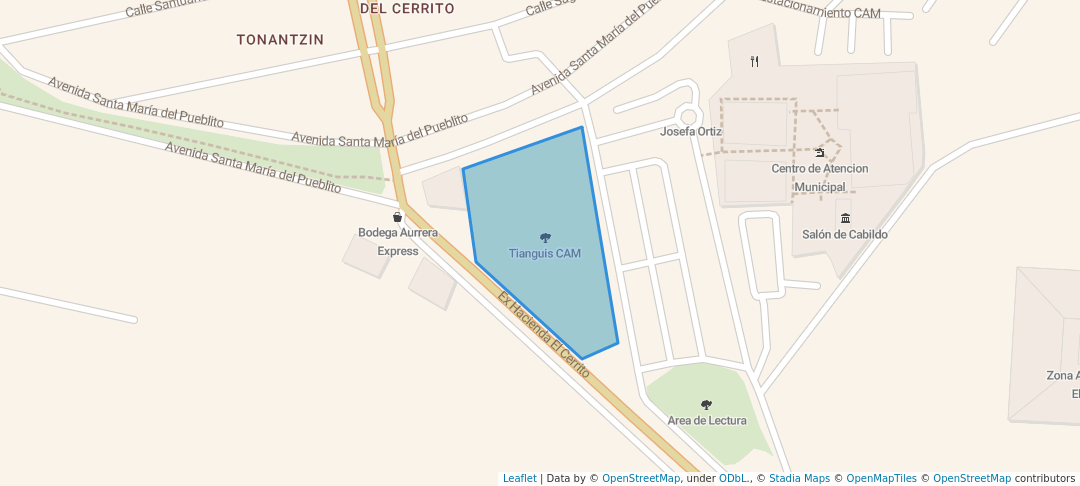 walking in Universidad Infantil Corregidora map in El Pueblito