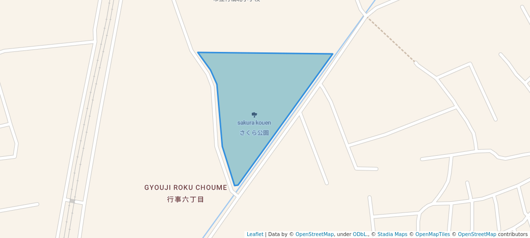 walking in さくら公園 map in Yukuhashi