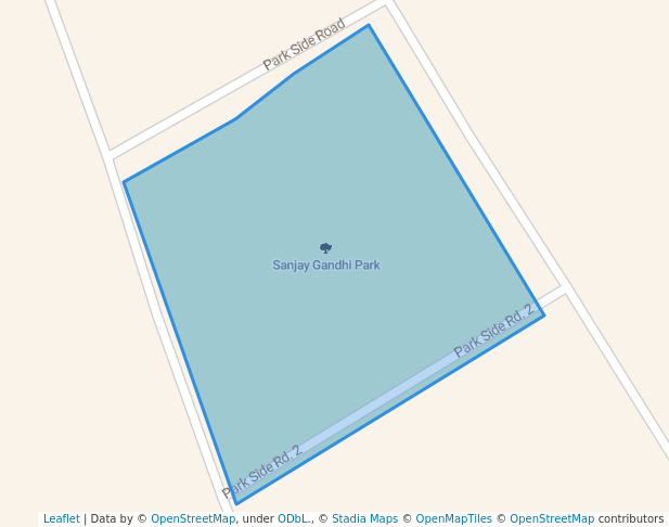 walking in Sanjay Gandhi Park map in Aligarh