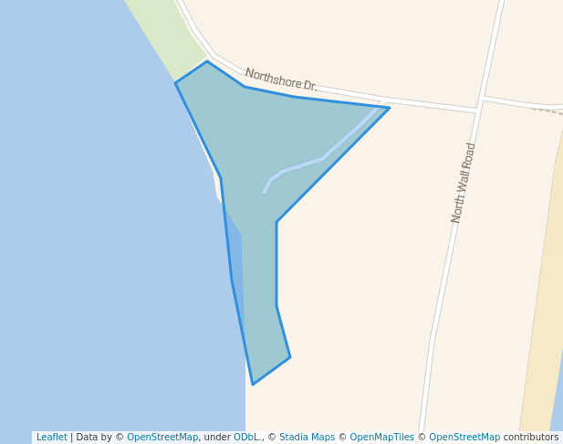 walking in Coal Wharf Reserve map in North Shore