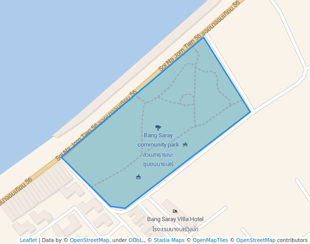 สวนสาธารณะ ชุมชนบางเสร่