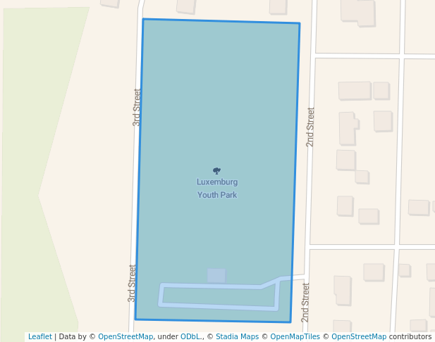 walking in Luxemburg Youth Park map in Luxemburg