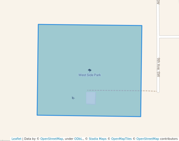 walking in West Side Park map in Roseau