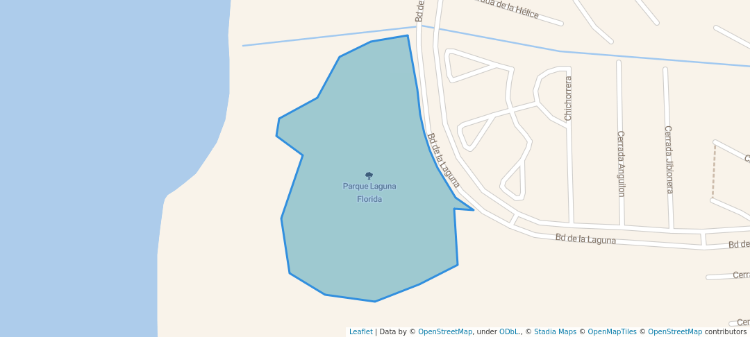 walking in Parque Laguna Florida map in Altamira