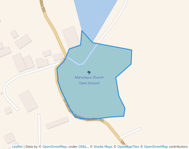 walking in Manickpur Church Open Ground map in Vasai-Virar