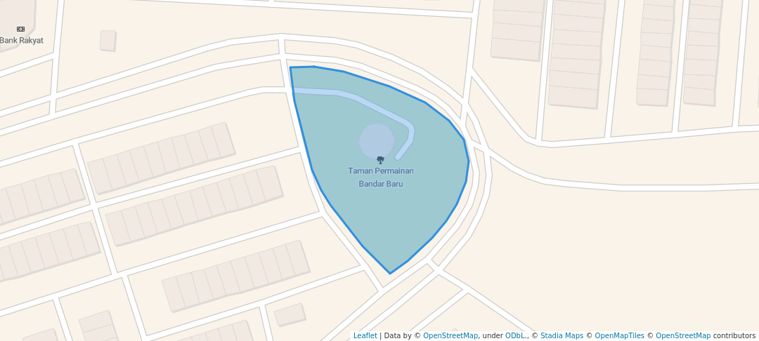 walking in Taman Permainan Bandar Baru map in Kuala Lipis