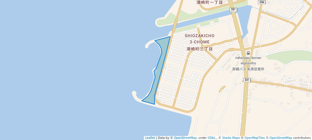 walking in 南浜公園 map in Itoman