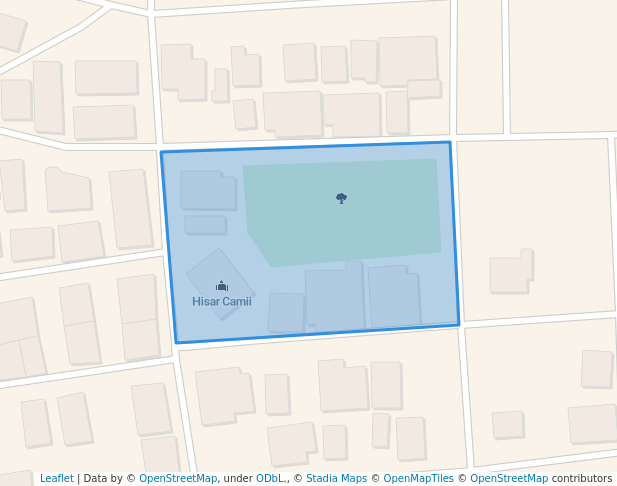 walking in Hisar Parkı map in Akhisar