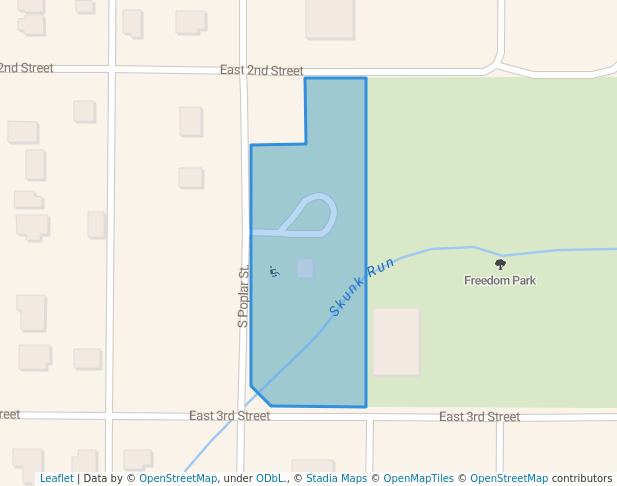 walking in Freedom Park map in Ottawa