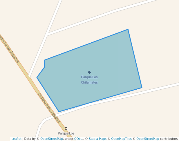 walking in Parque Los Chilamates map in Managua