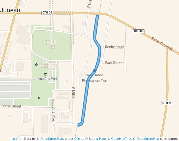 walking in Wild Goose Planetarium Trail map in Juneau