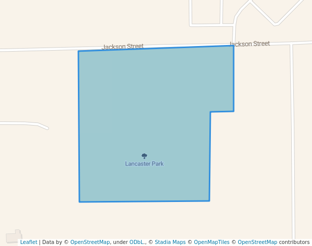 walking in Lancaster Park map in Bluffton