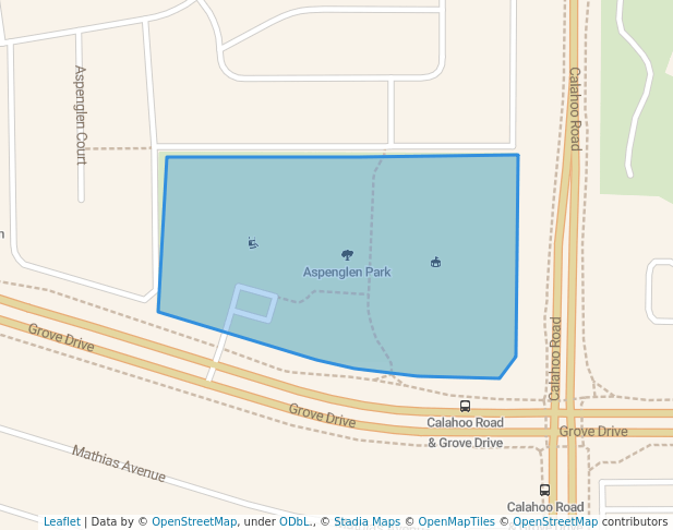 walking in Aspenglen Park map in Spruce Grove