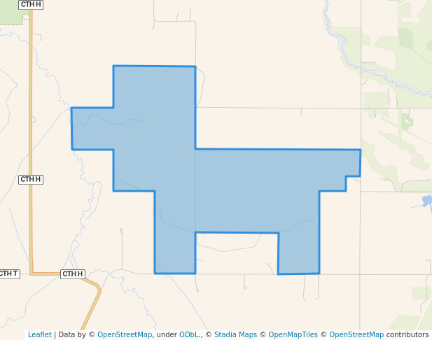 walking in Rock Creek Waterfowl Production Area map in Mondovi