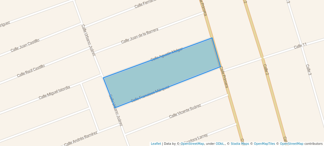 walking in Parque de Barrio Delfino Resendiz map in Ciudad Madero