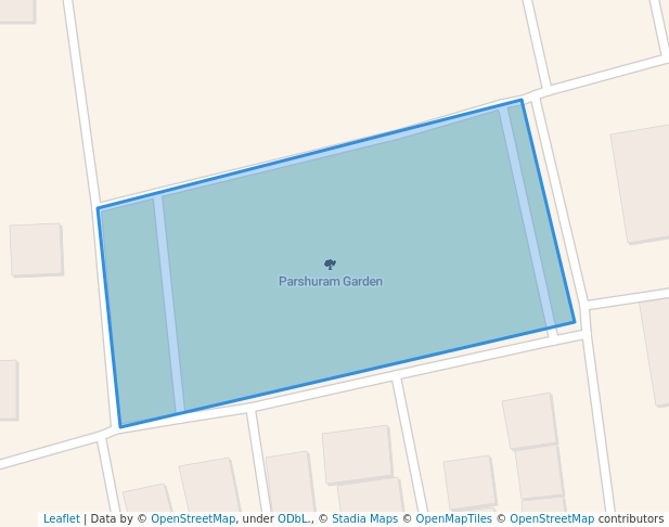 walking in Parshuram Garden map in Surat