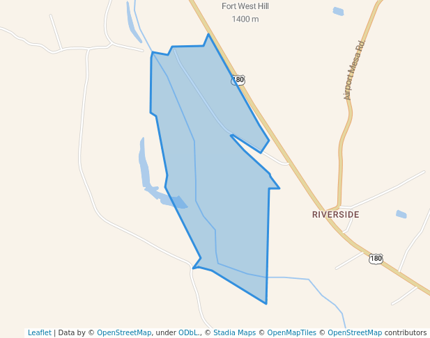 walking in State Game Commission Land map in Silver City