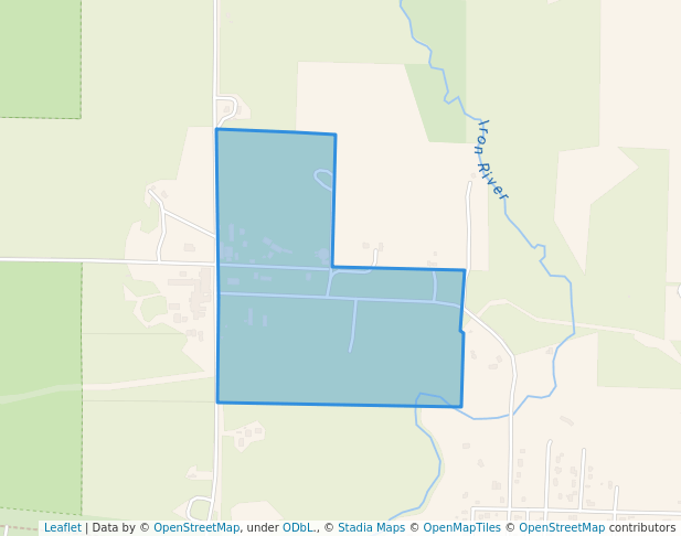 walking in Bayfield County Fairgrounds map in Iron River