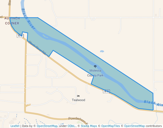 walking in Molessa County Park map in Bessemer