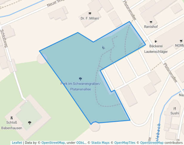 Park im Schwanengraben/Platanenallee