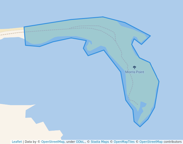 walking in Morris Point map in Baudette