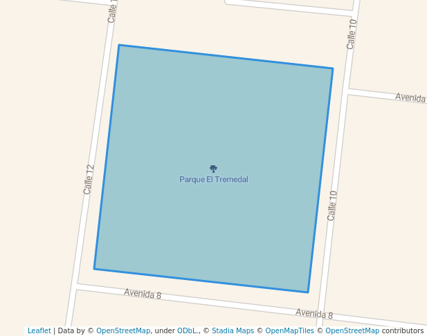 walking in Parque El Tremedal map in San Ramón