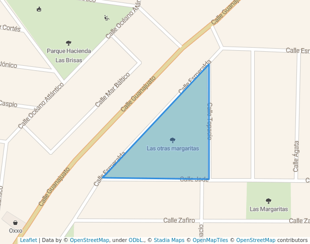 walking in Las otras margaritas map in Ciudad Río Bravo