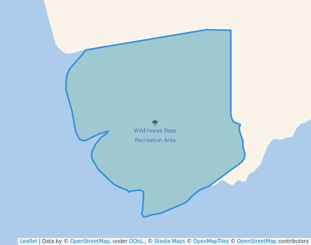 walking in Wild Horse State Recreation Area map in Elko