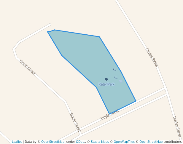 walking in Kater Park map in Scone