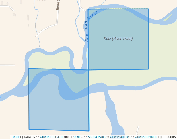 walking in Kutz (River Tract) map in Bloomfield