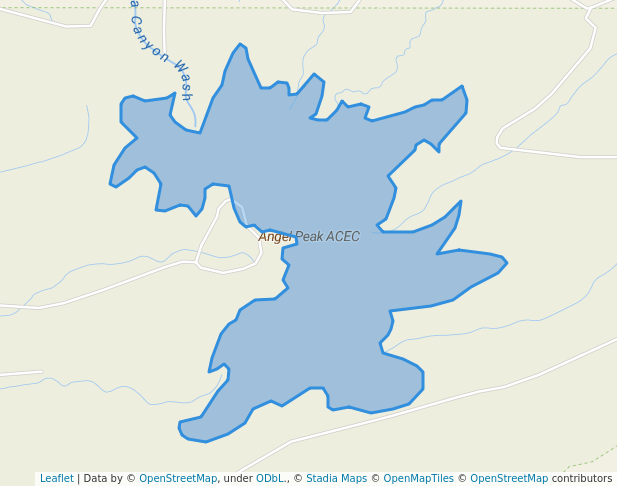 walking in Angel Peak ACEC map in Bloomfield
