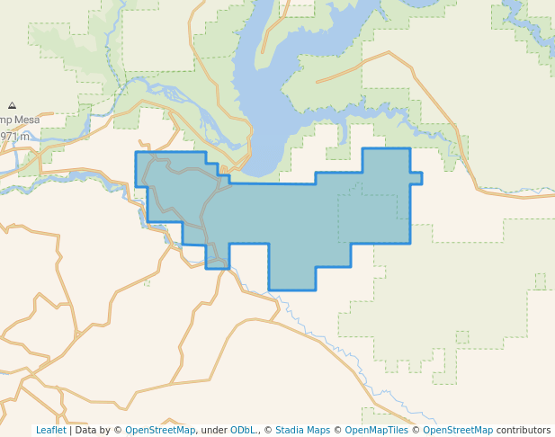 walking in Navajo Lake Horse Trails Recreation Area map in Navajo Dam