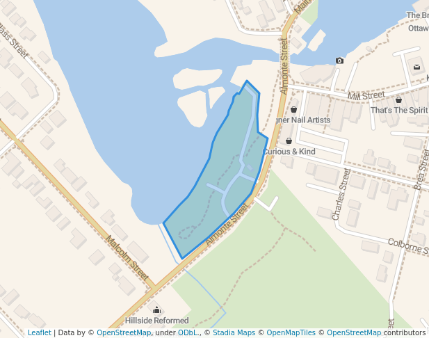walking in Metcalfe Geoheritage Park map in Mississippi Mills
