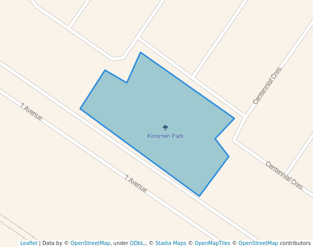 walking in Kinsmen Park map in Unity