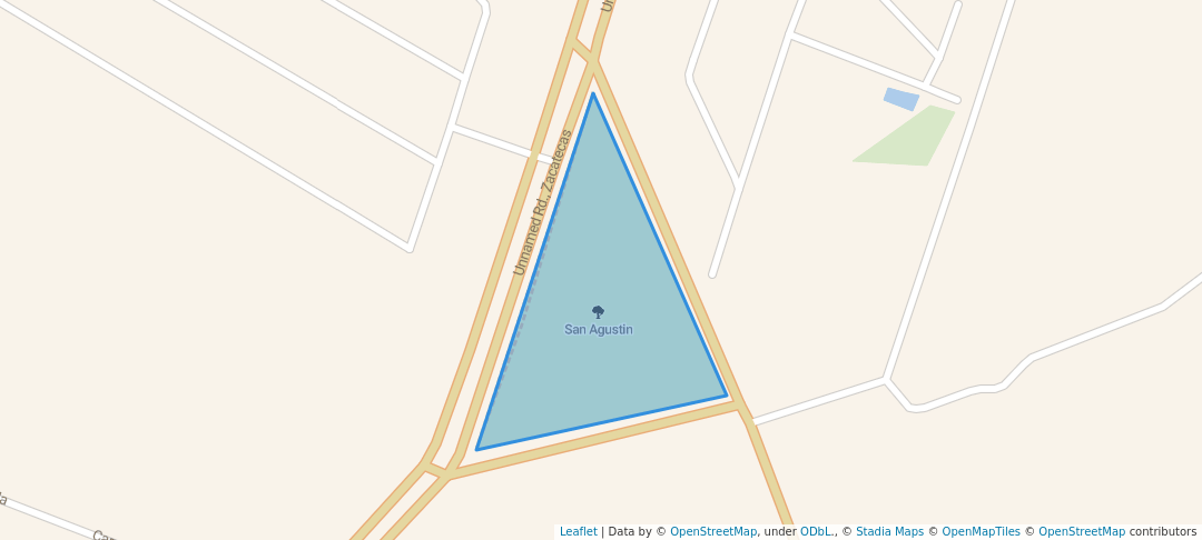 walking in San Agustin map in Guadalupe