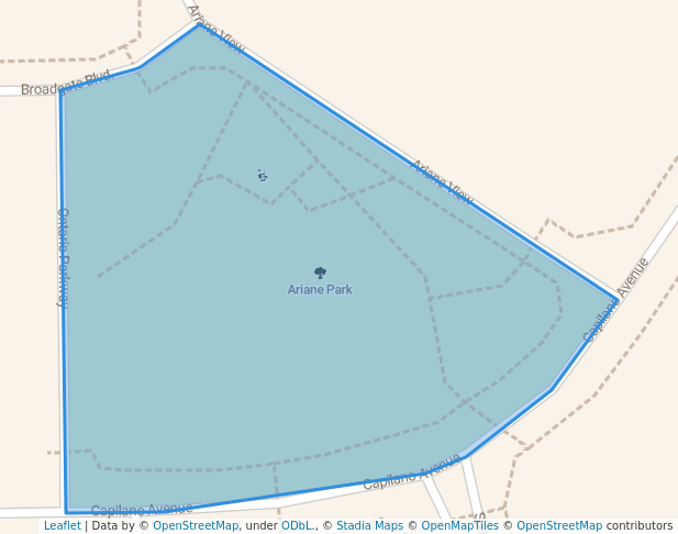 walking in Ariane Park map in Yanchep
