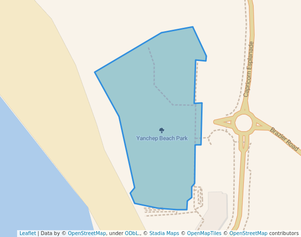 walking in Yanchep Beach Park map in Yanchep