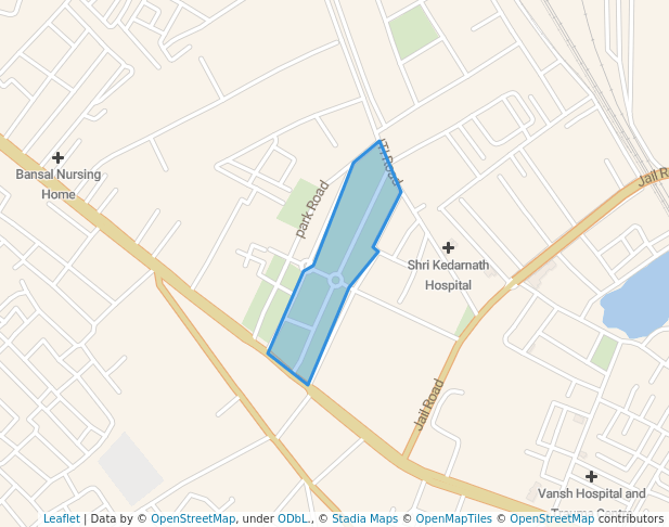 walking in Kohinoor ground map in Aligarh