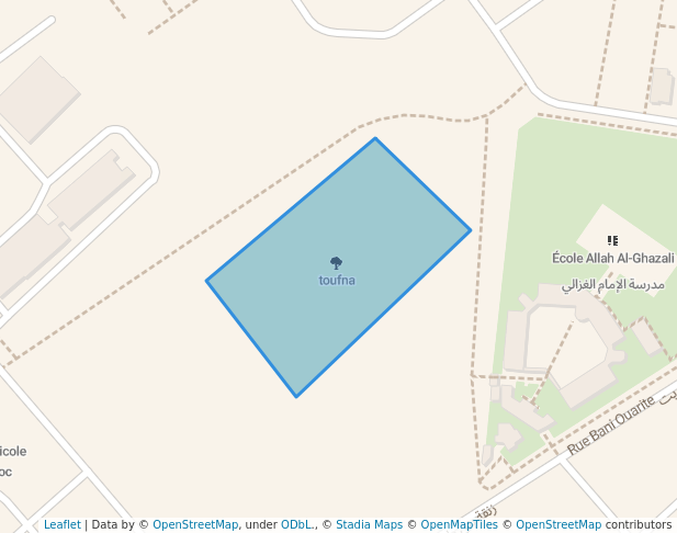 walking in toufna map in Rabat