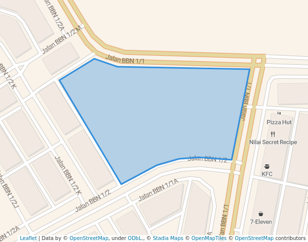 walking in Rimbunan Rohs Hai Xiat Tuk Gong map in Nilai